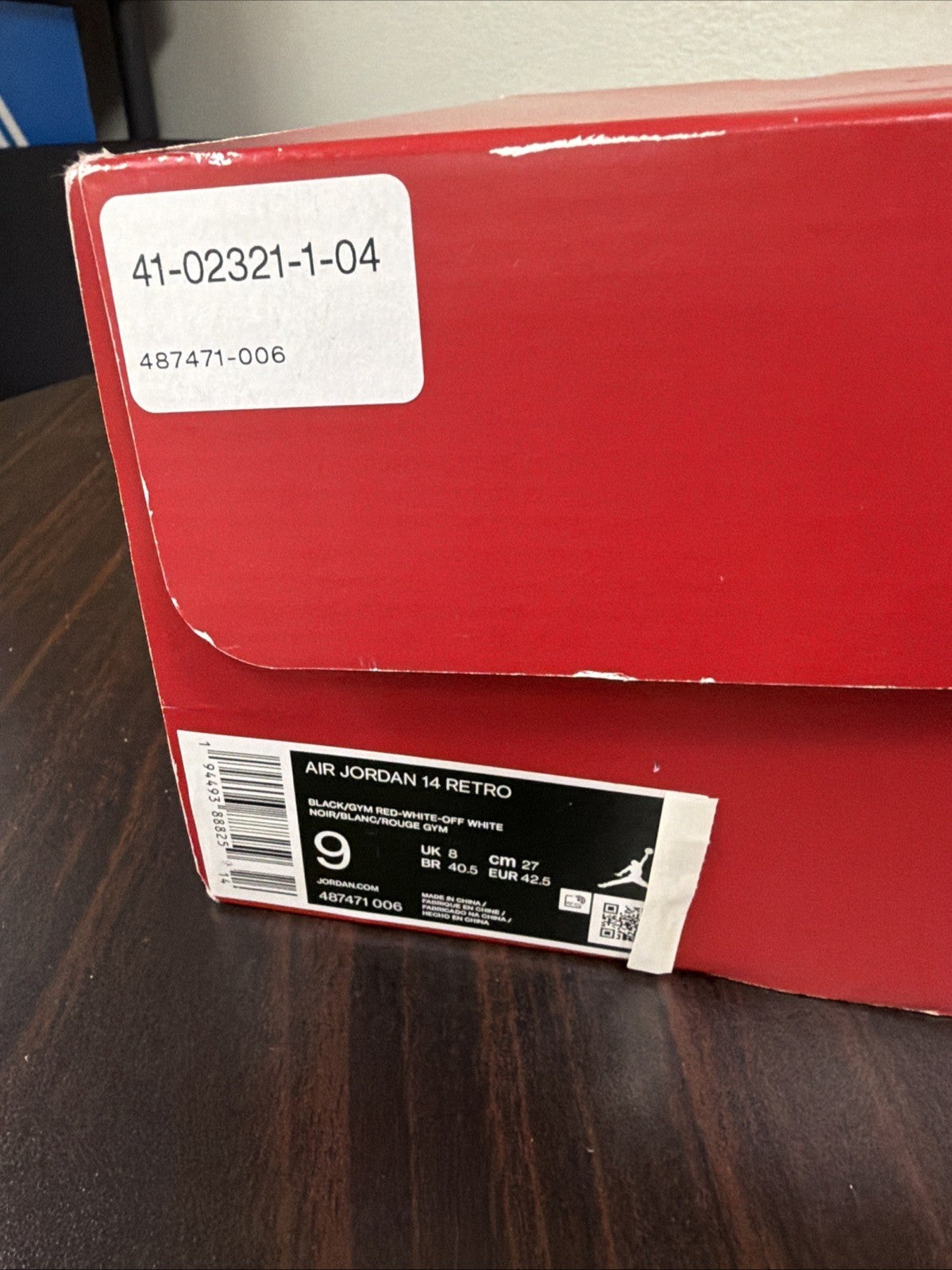 Jordan Air Jordan 14 Red Black White