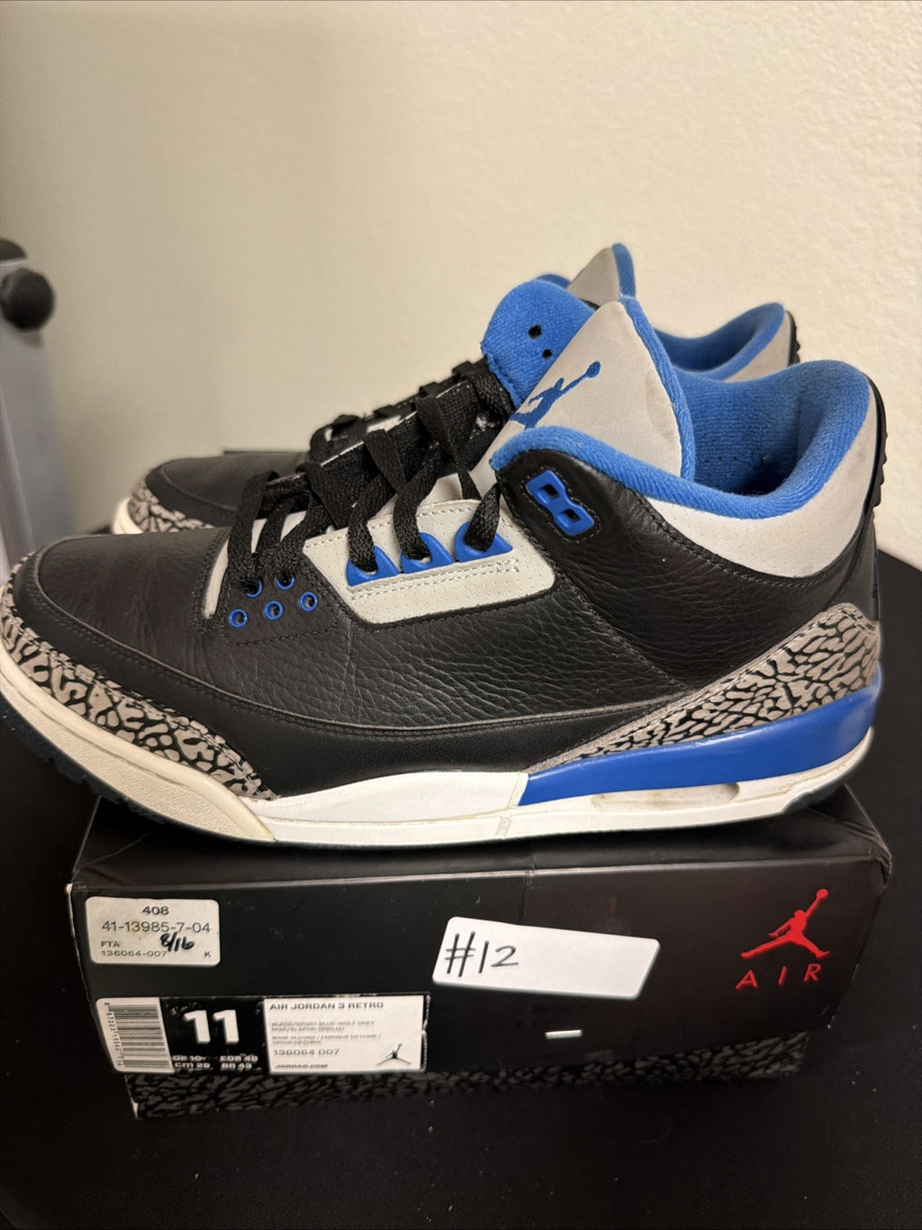 Size 11 - Air Jordan 3 Retro Sport Blue