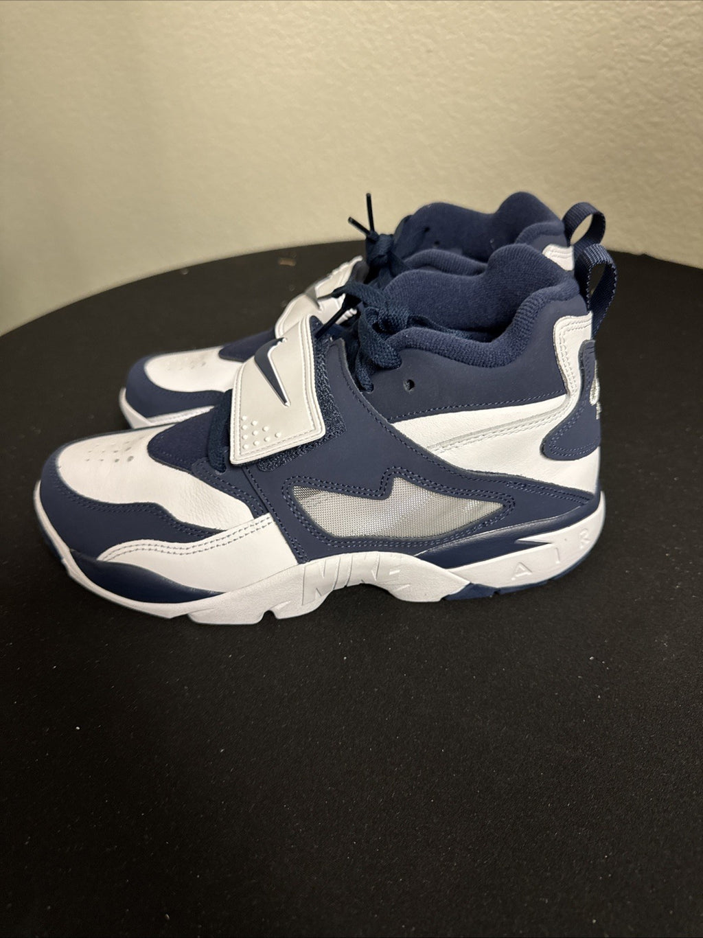 Nike Air Diamond Turf 'Cowboys' White Navy Blue Sneakers, Size 8 BNIB FZ8224-101