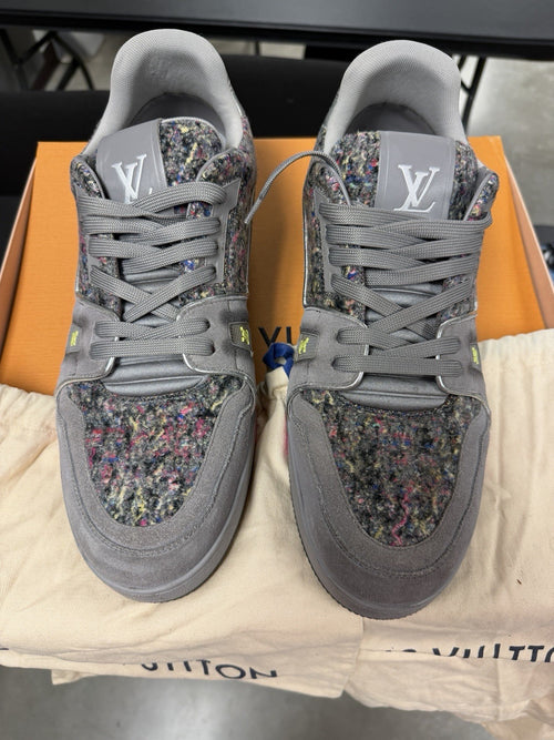 2021 Louis Vuitton Trainer Multi Color /Grey Size 12