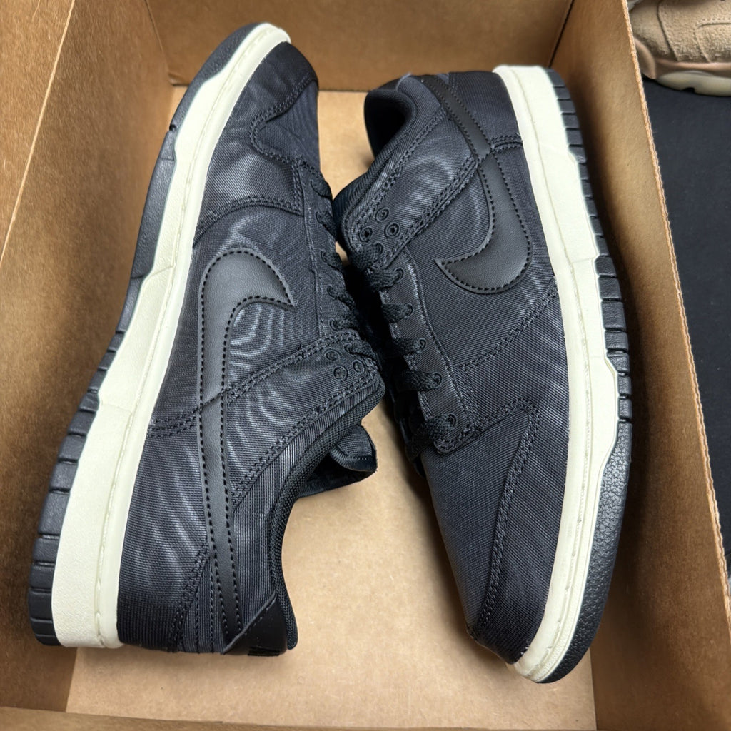 Nike Dunk Low Retro PRM Black Sail Canvas Men’s Size 8.5 DV7211-001 (219)