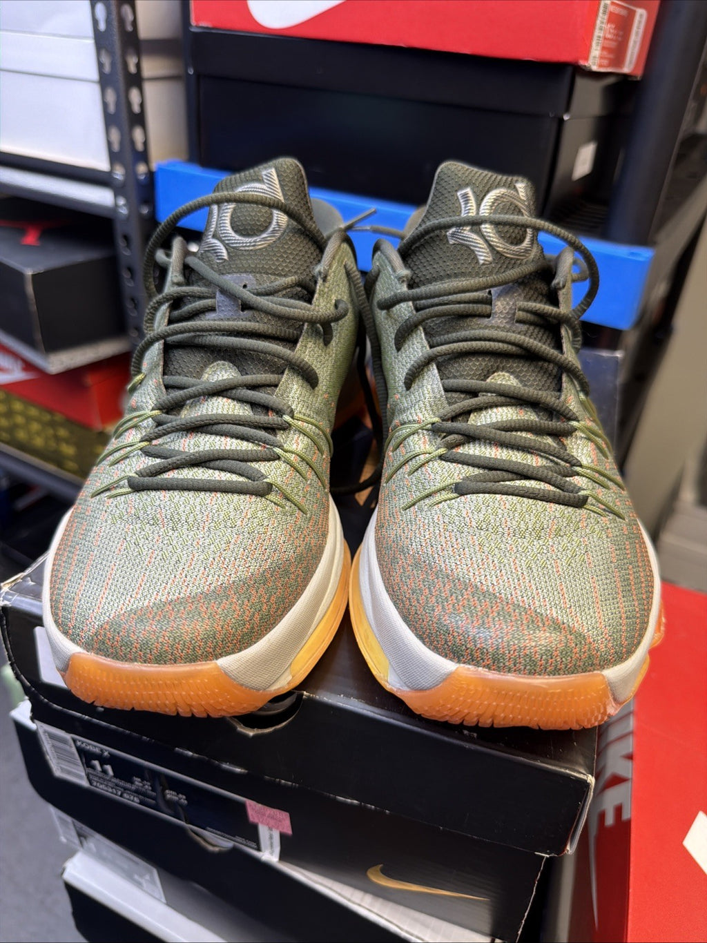 KD 8 "EASY EURO" MEN SIZE 11 NEW GREY SUNSET ORANGE SUPER RARE