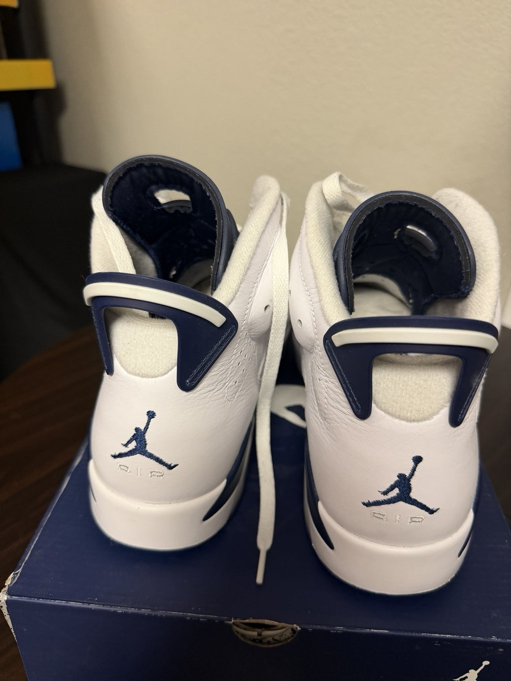 Nike Air Jordan 6 Retro Midnight Navy Sneakers CT8529-141 Mens Size 10.5