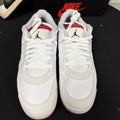 Nike Men's Air Jordan 4 RM White Fire Red Athletic Shoes Sneakers Trainers New