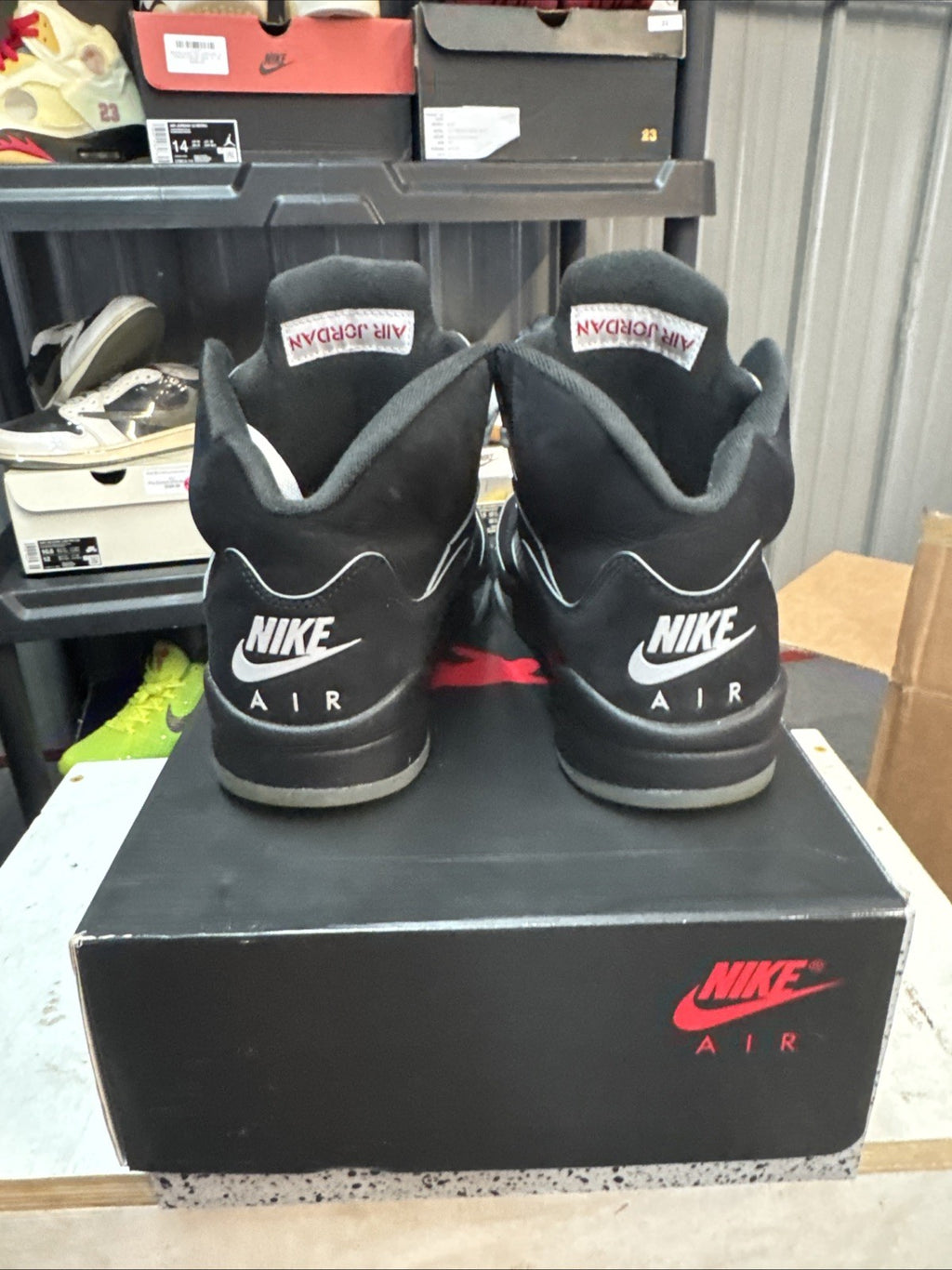 Size 9.5 - Air Jordan 5 Retro "BLACK METALLIC REIMAGINED"