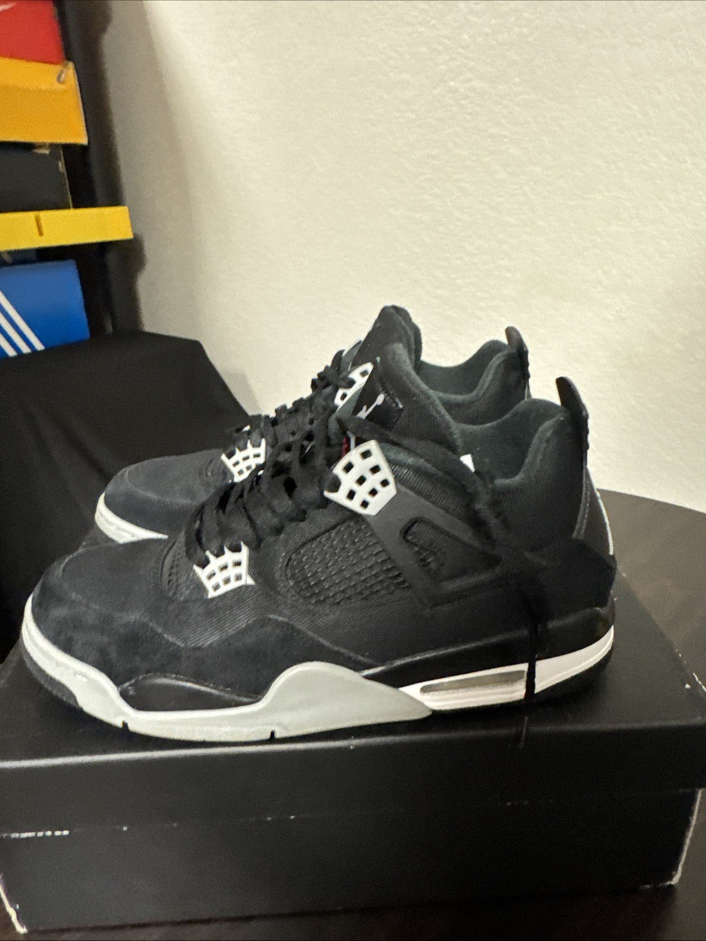 Size 10 - Jordan 4 Retro SE Mid Black Canvas