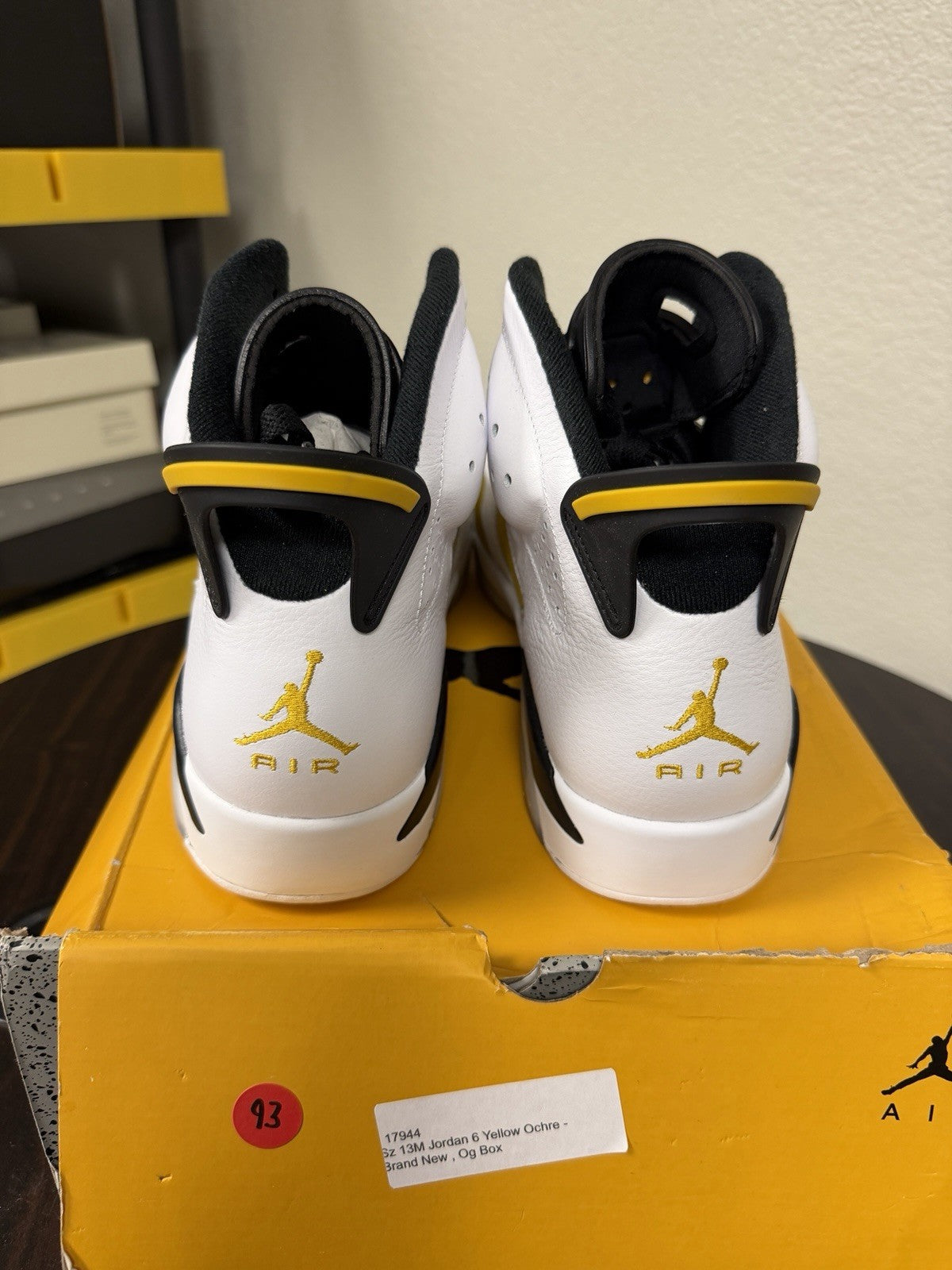 Air Jordan 6 Retro 'Yellow Ochre' Men CT8529-170 New Authentic