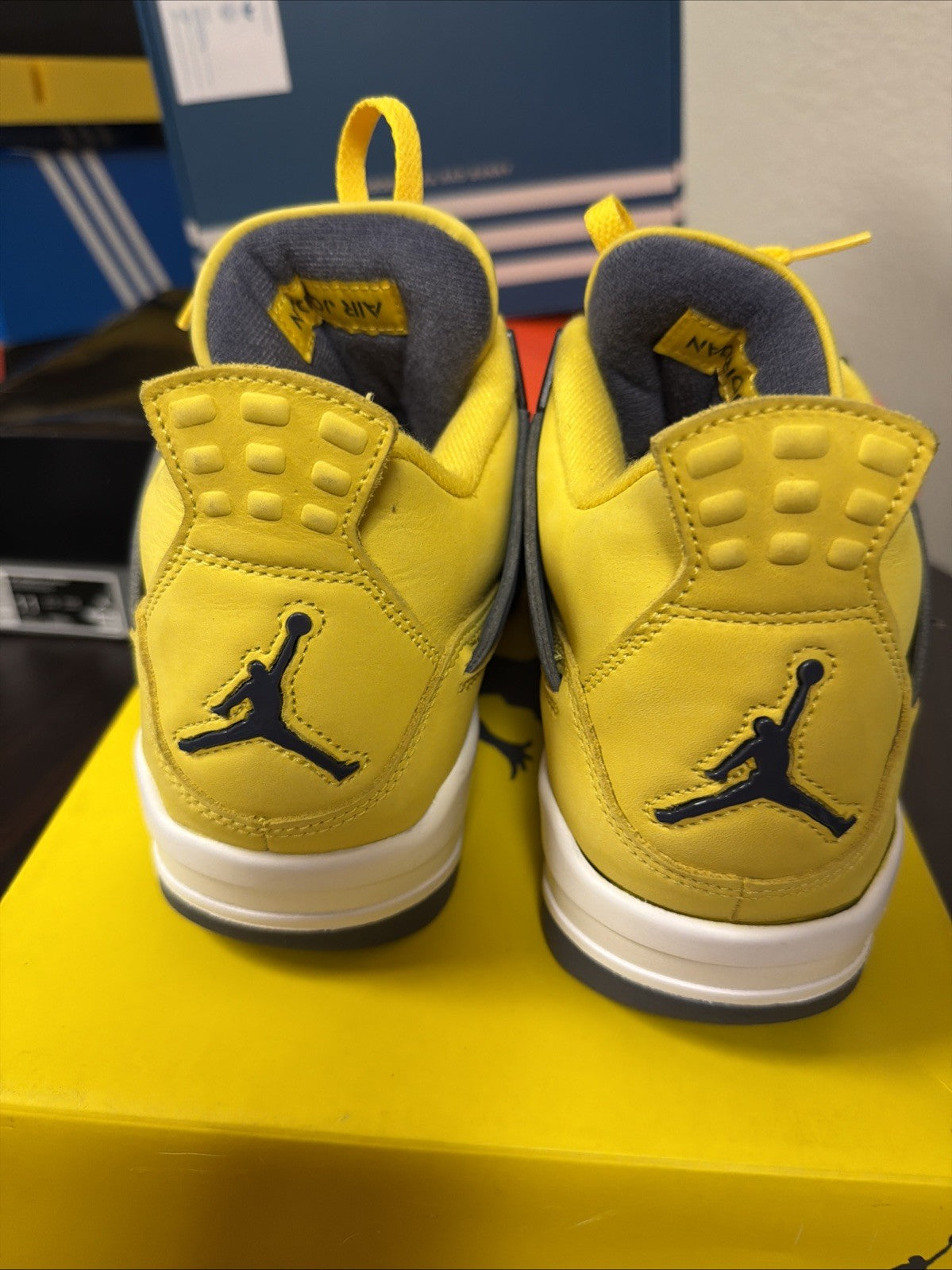  Air Jordan 4 Retro Tour Yellow/Dark Blue Grey
