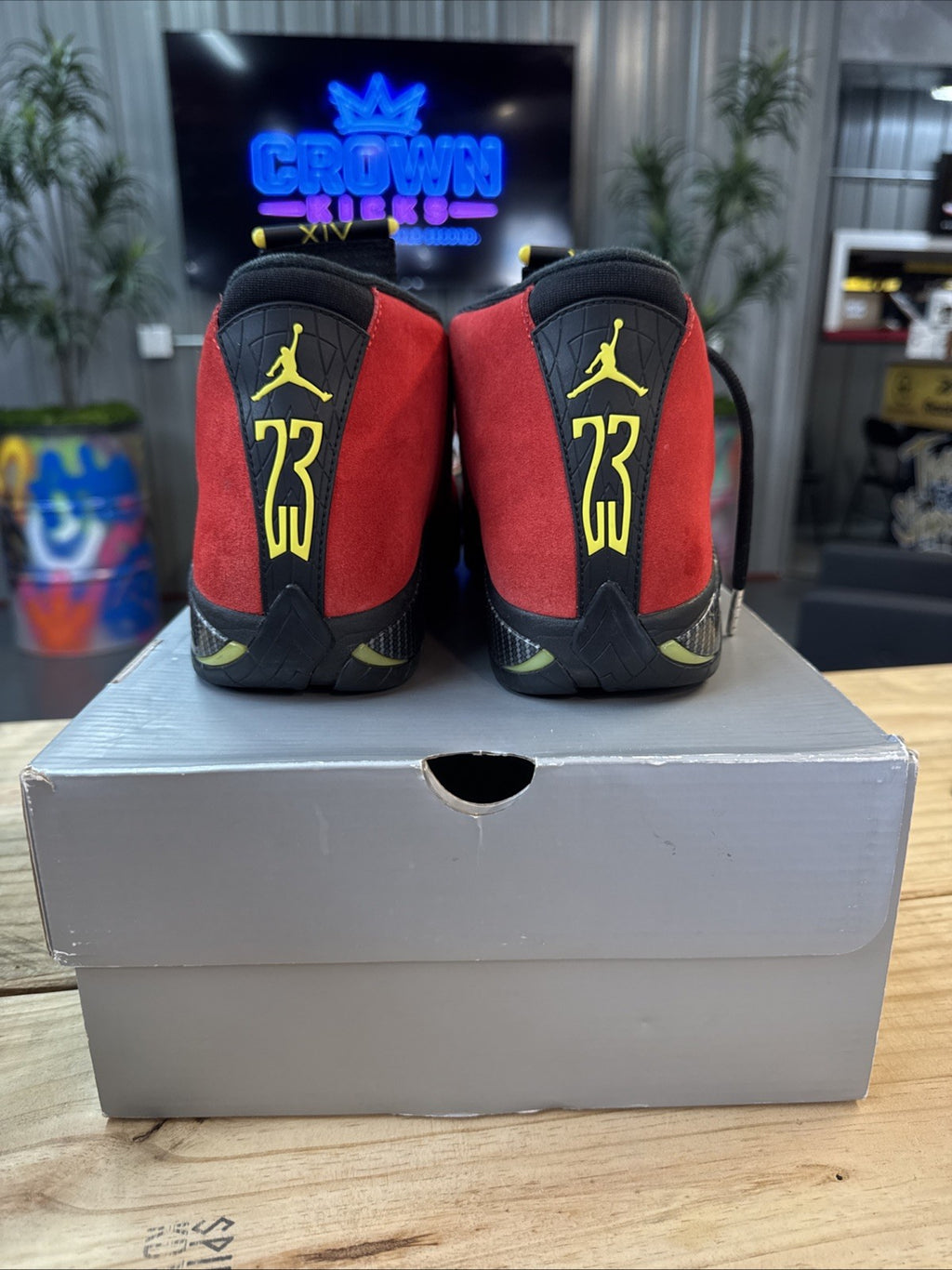 Size 9 - 2025 Nike Air Jordan 14 Retro Ferrari | Wore Once Replacement Box
