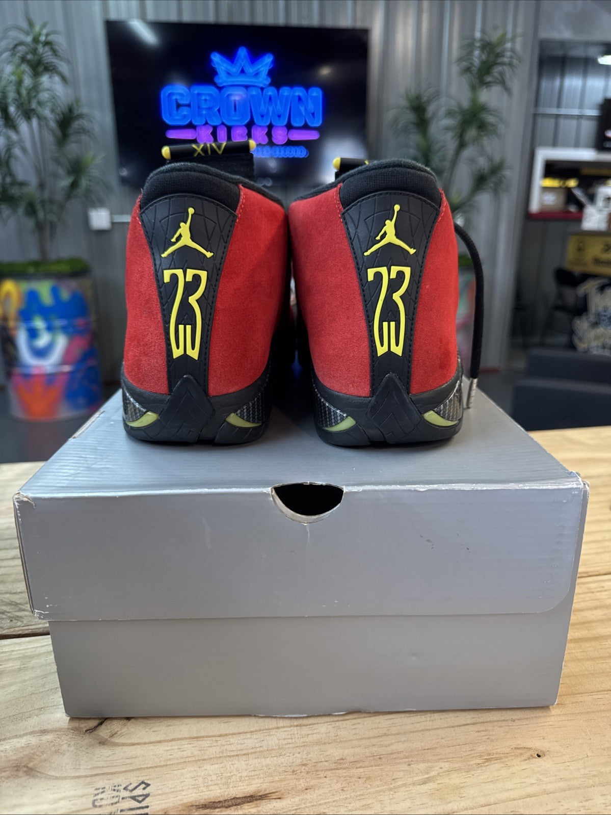 Size 9 - 2025 Nike Air Jordan 14 Retro Ferrari | Wore Once Replacement Box