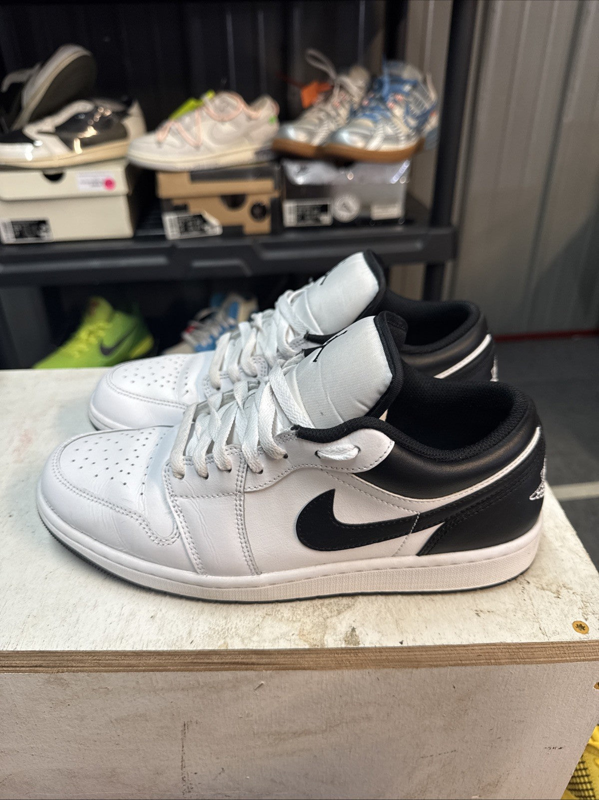 Air Jordan 1 Low 'White Black'/ Size 10.5 | Replacement Box