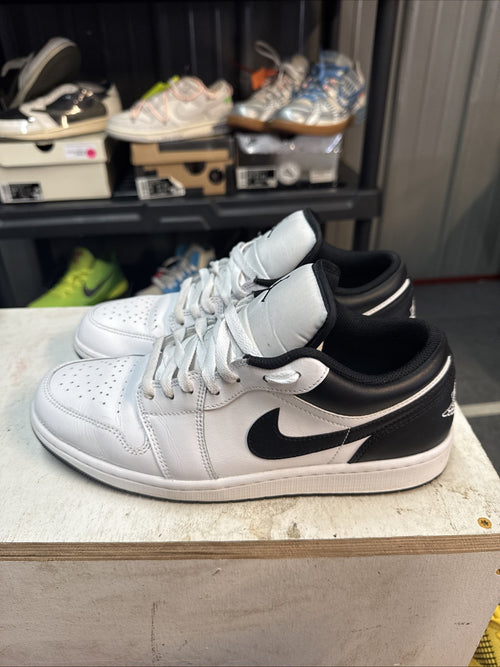 Air Jordan 1 Low 'White Black'/ Size 10.5 | Replacement Box