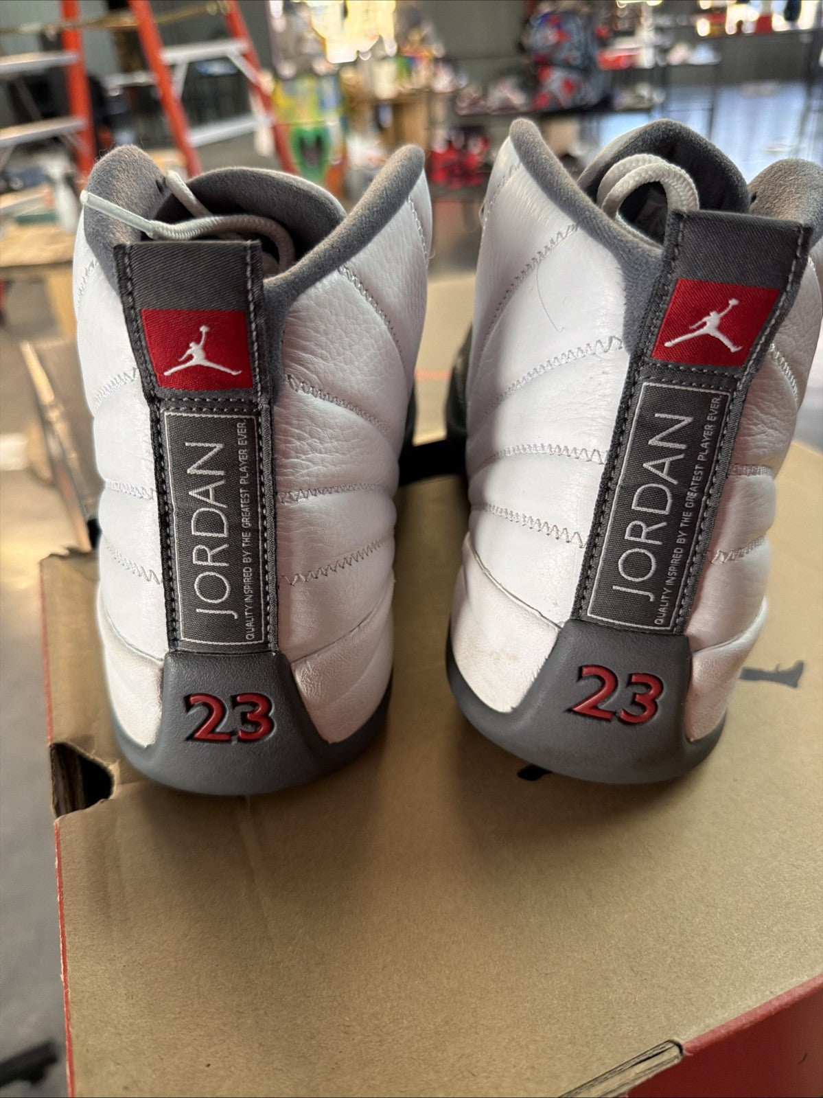 Size 13 - Jordan 12 Retro White Grey 2019