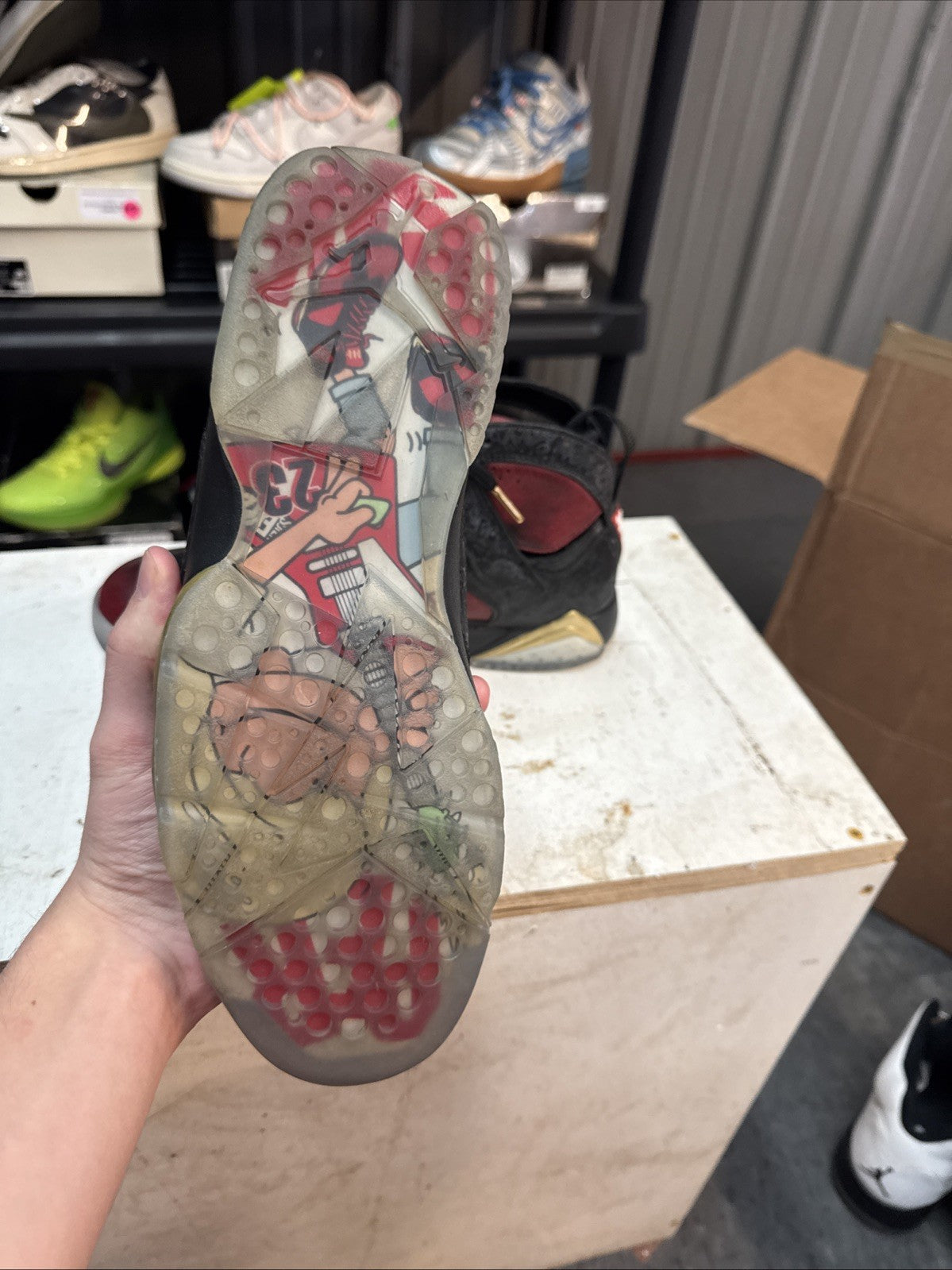 Size 9 - Jordan 7 Retro Doernbecher 2016 | Replacement Box - Barely Worn