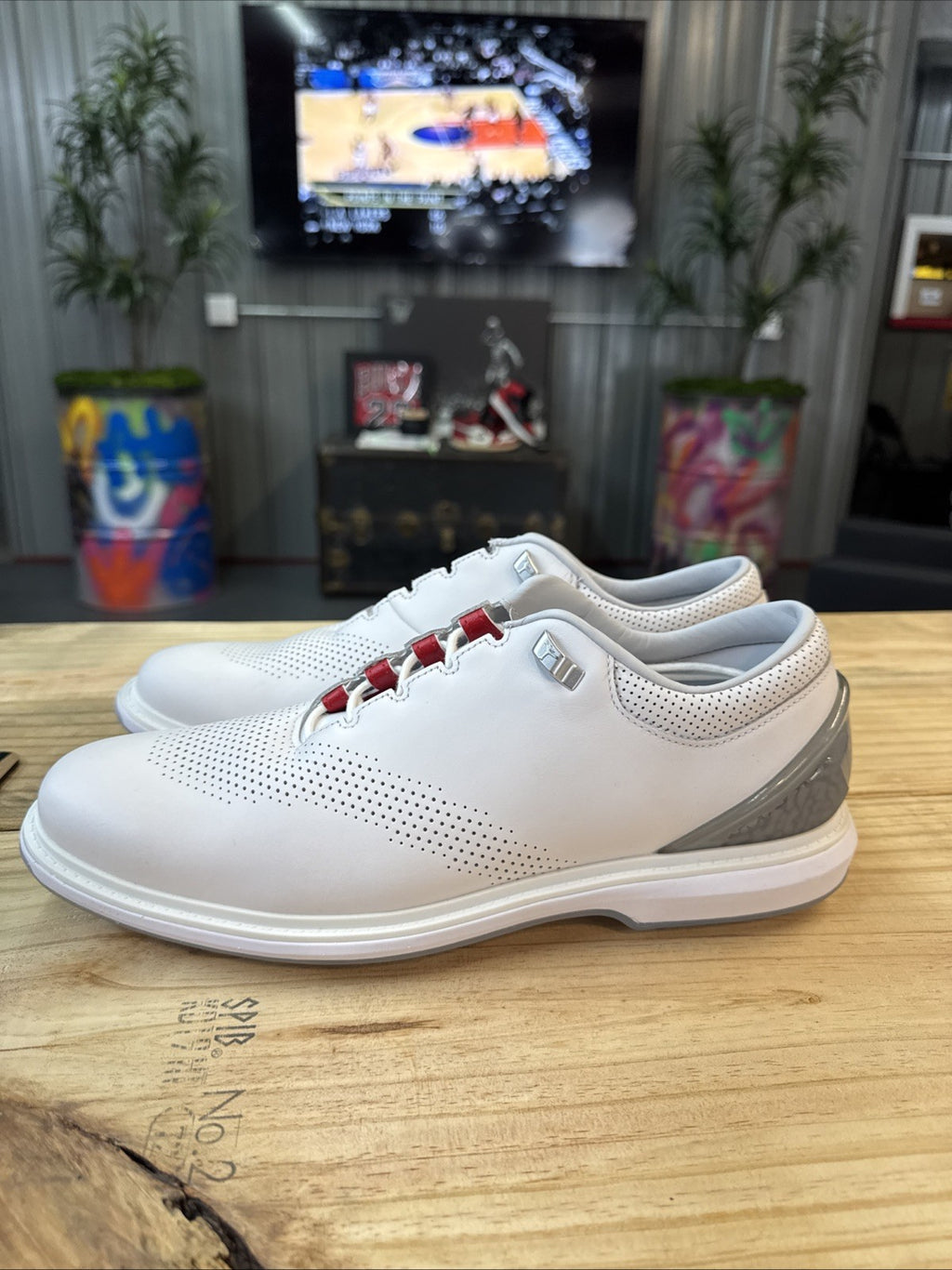 Size 11 - Nike Jordan ADG 4 'White Pure Platinum' Golf Shoe | Replacement Box