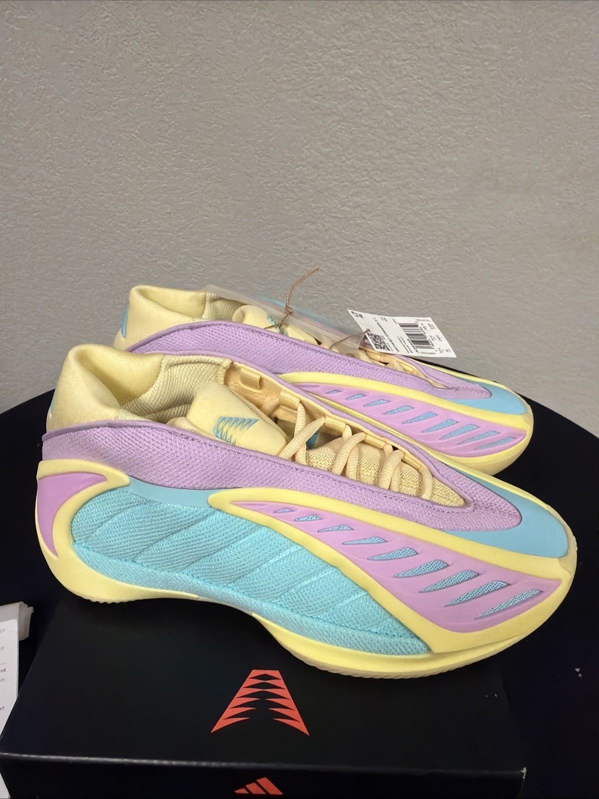 Adidas AE 2 J Easter GS Sz 6 Y Anthony Edwards 2 JQ9505 Pastel NBA New In Box