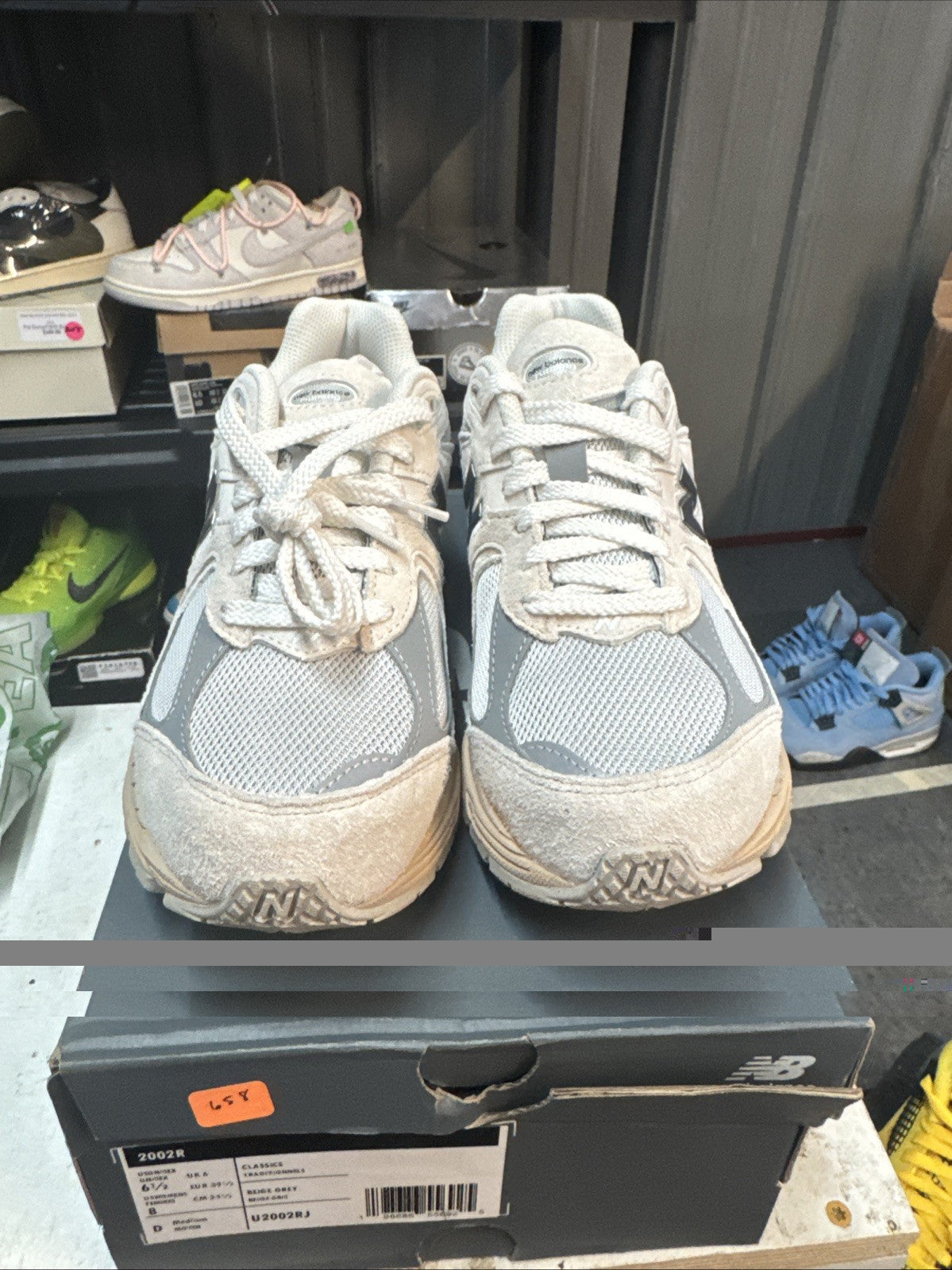 Size 6.5 - New Balance 2002R Linen Raincloud/Black Cement