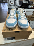 Size 5.5Y - Nike Dunk Low GS Blue Chill Yellow Strike White