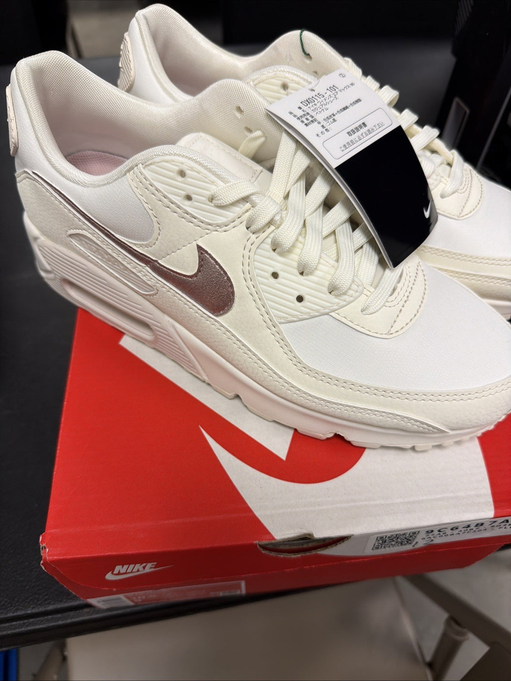 MENS NIKE AIR MAX 90 SAIL-PINK OXFORD-PHANTOM SZ 10.4 DX0115-101]