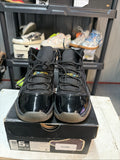Air Jordan 11 Retro Gamma Blue Sneakers Black Patent Leather