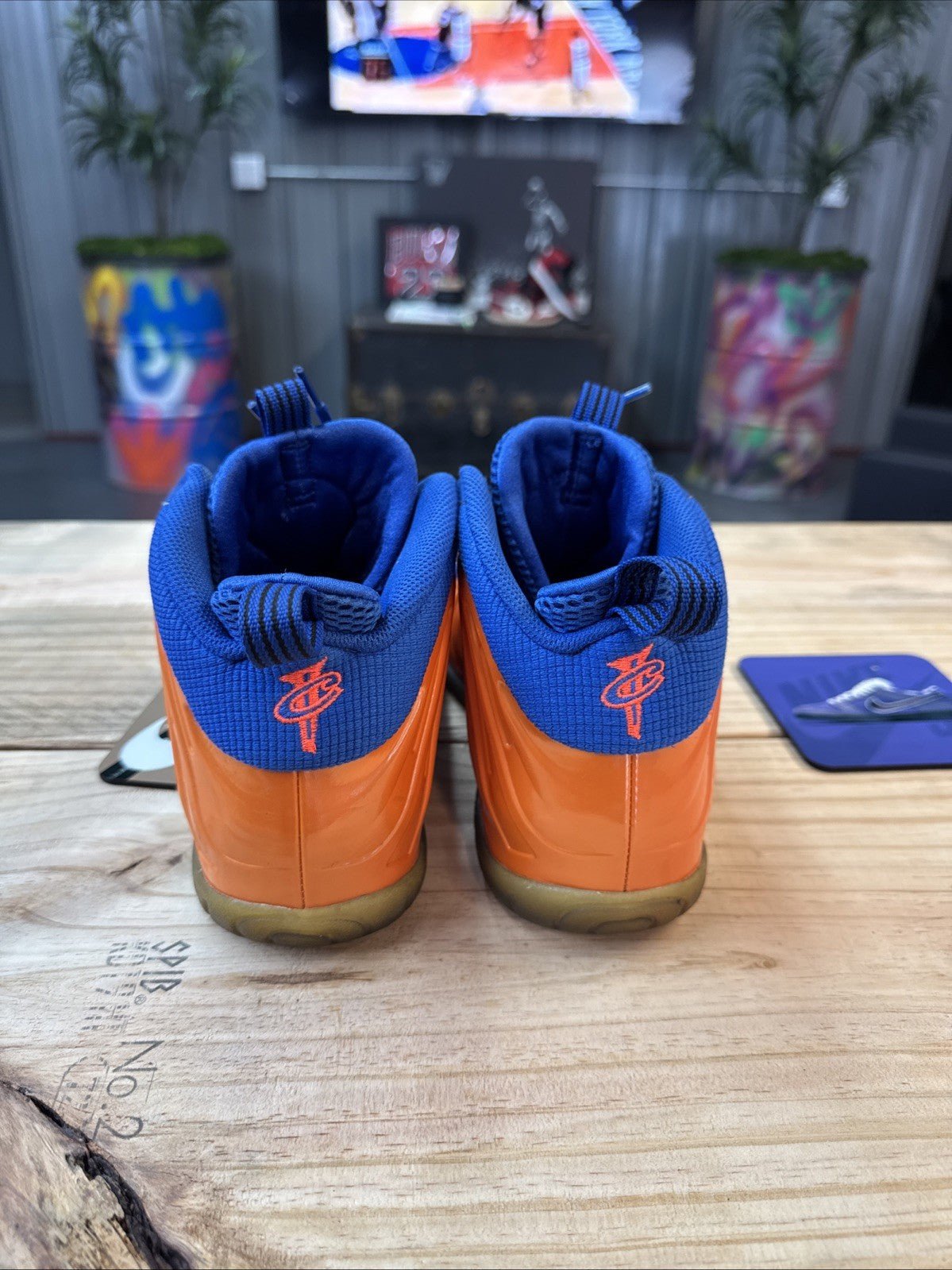 Size 7y - Nike Air Foamposite One Knicks GS | Replacement Box