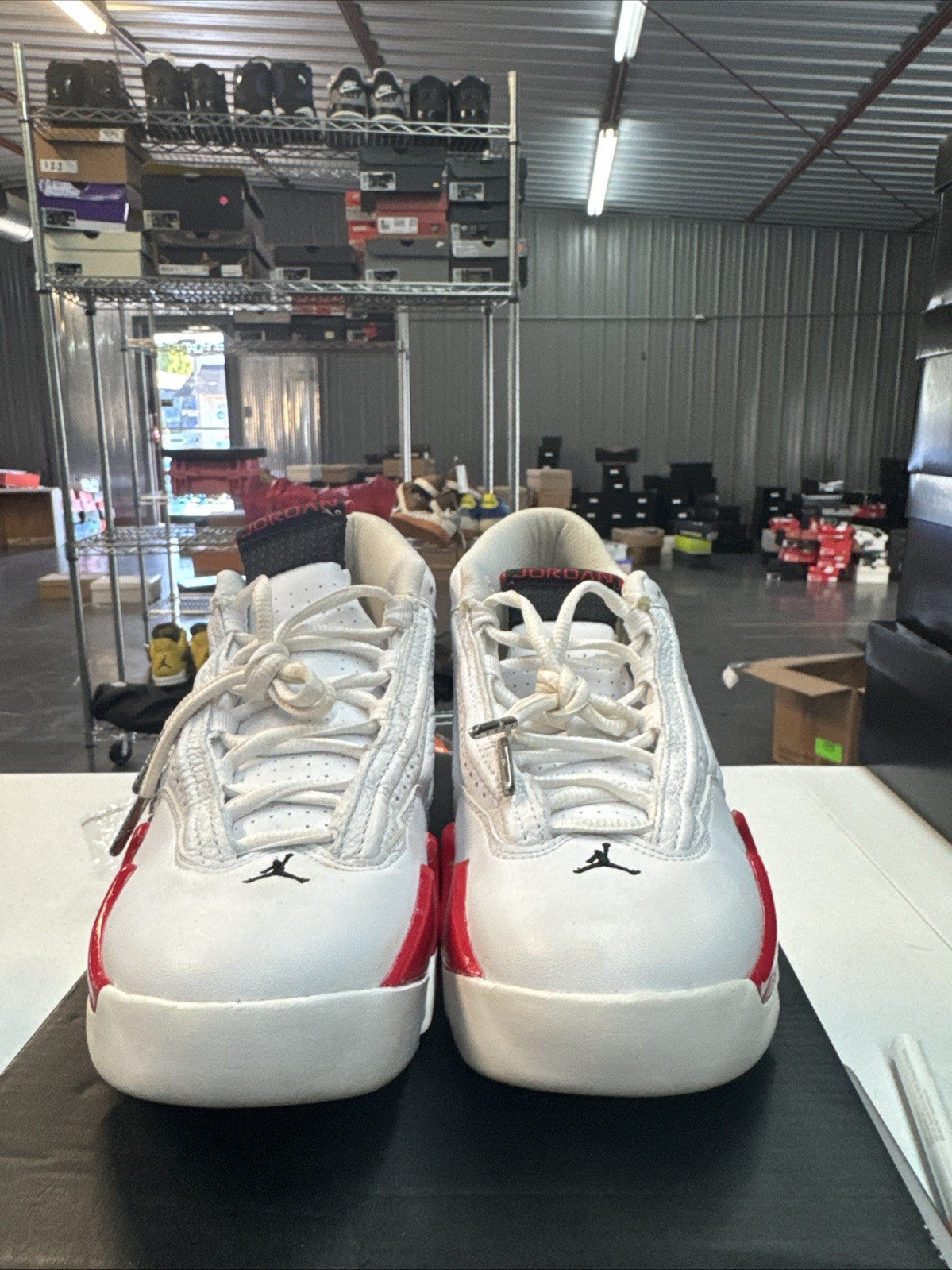 Size 6.5 Y Nike Air Jordan 14 XIV Retro GS Candy Cane Sneakers