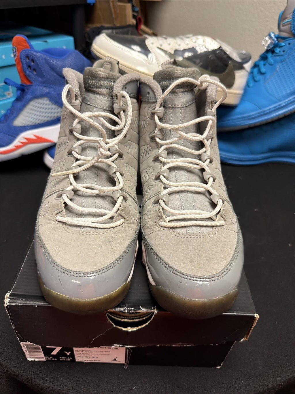 Size 7Y - Nike Air Jordan 9 Retro “Cool Grey” GS Shoes 302359-015 Ships Fast!