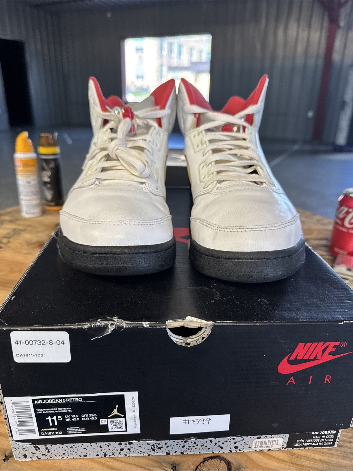 Nike AIR JORDAN 5 FIRE RED MENS 11.5 | Barely Worn