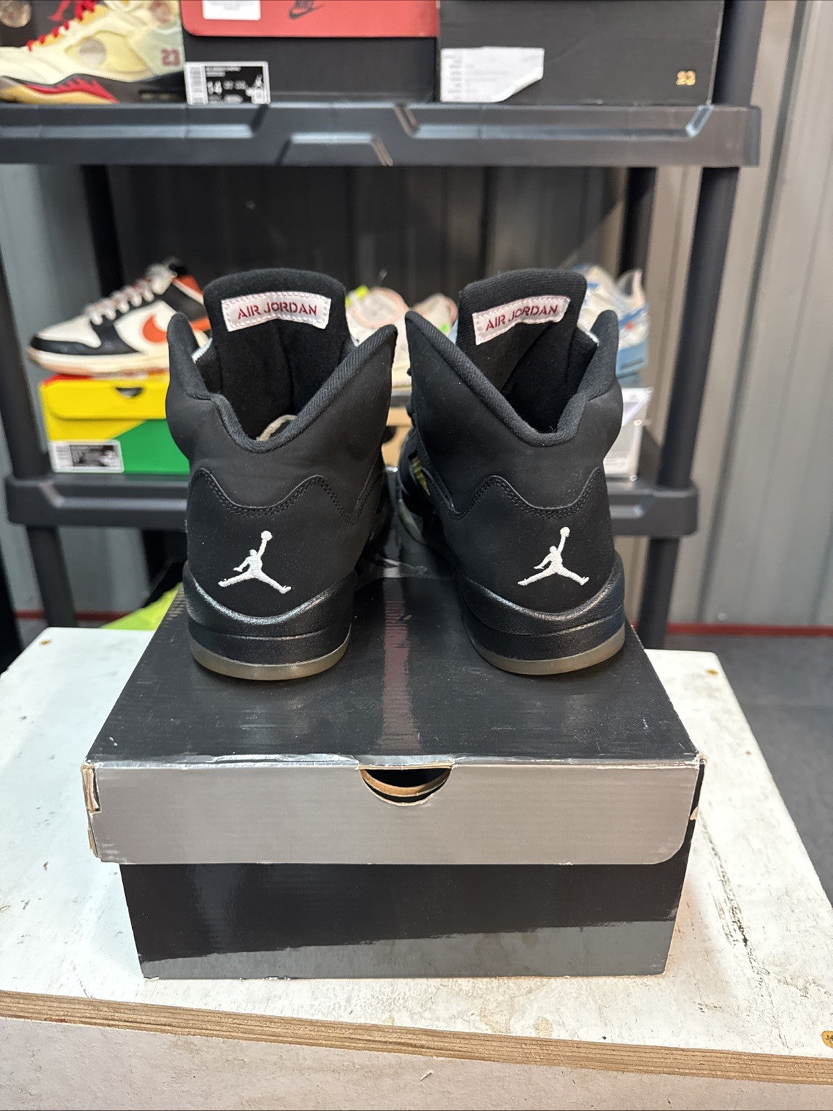 Size 7y - Nike Air Jordan 5 Retro “Black Metallic” (2007)