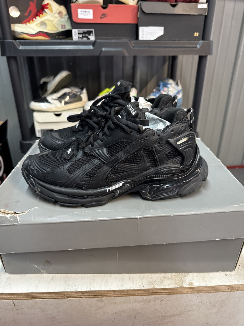 Size 12 - Balenciaga Runner Matte Black 2.0