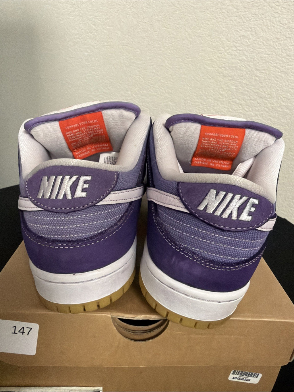 Size 10 - Nike Dunk SB Low Unbleached Pack - Lilac