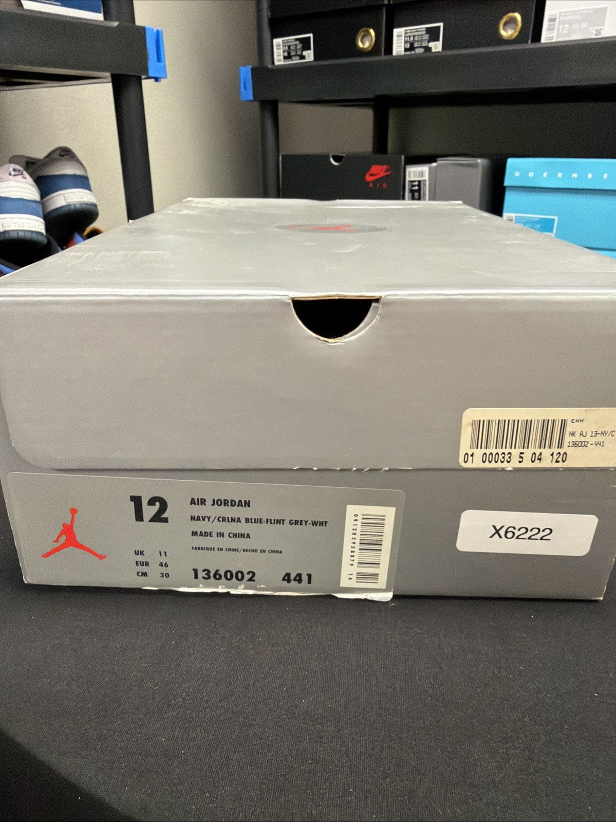 Nike Air Jordan 13 XIII Retro Flint 2005 Blue Grey Size 12 Sneakers 310004-441