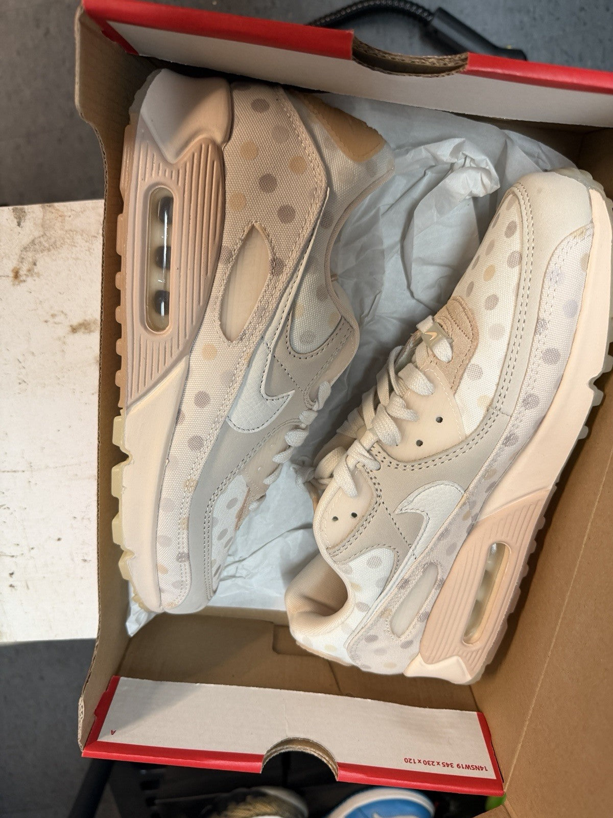 Nike Air Max 90 NRG Shoes Men's SZ 10.5 Shimmer/Sail-Desert Sand CZ1929-200 NWB