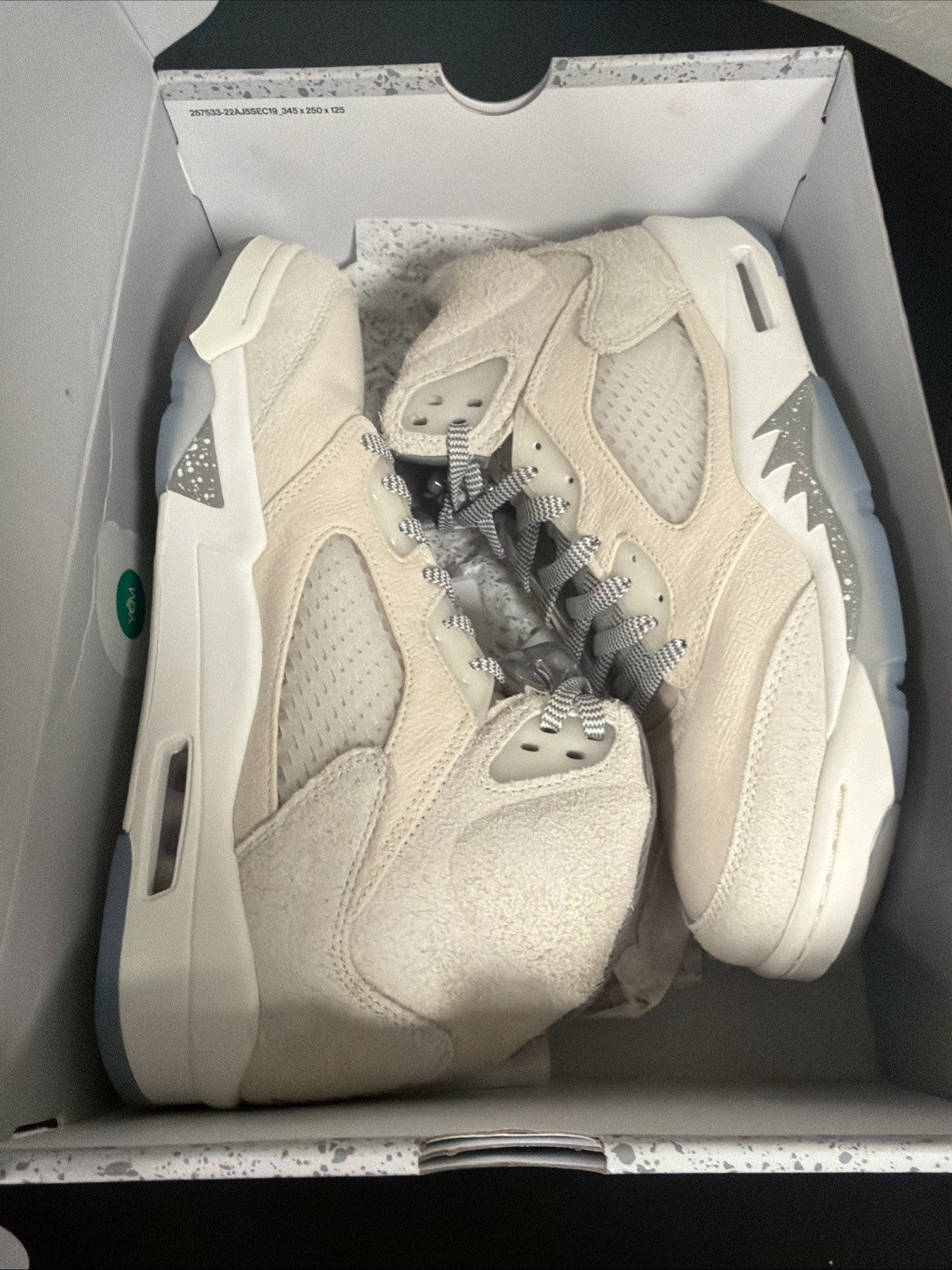 Air Jordan 5 Retro SE Craft FD9222-180 Mens 10 Basketball Shoes Cream Sneakers