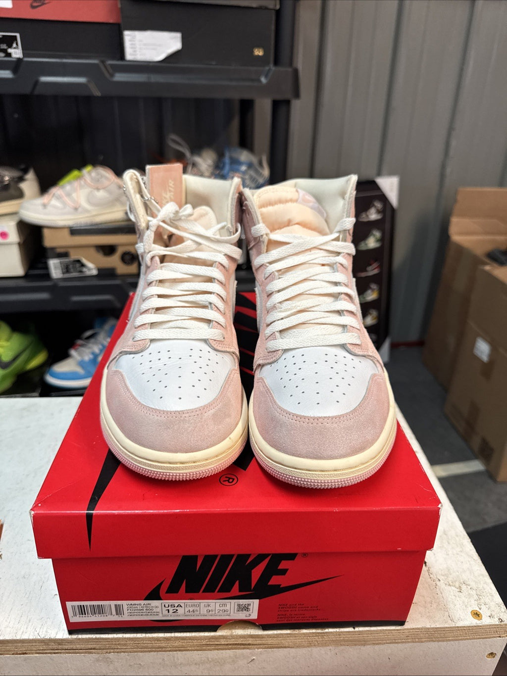 Wmns Size 12 - Air Jordan 1 Retro OG High Washed Pink