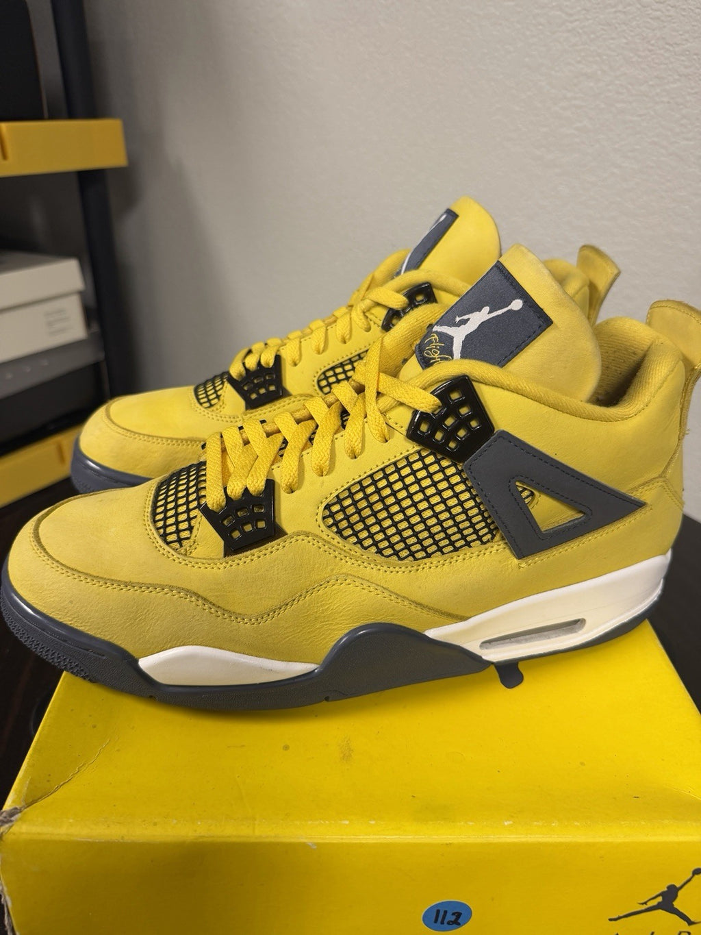 Jordan Air Jordan 4 Retro Lightning 2021 Yellow CT8527-700 Men’s 13 Sneakers