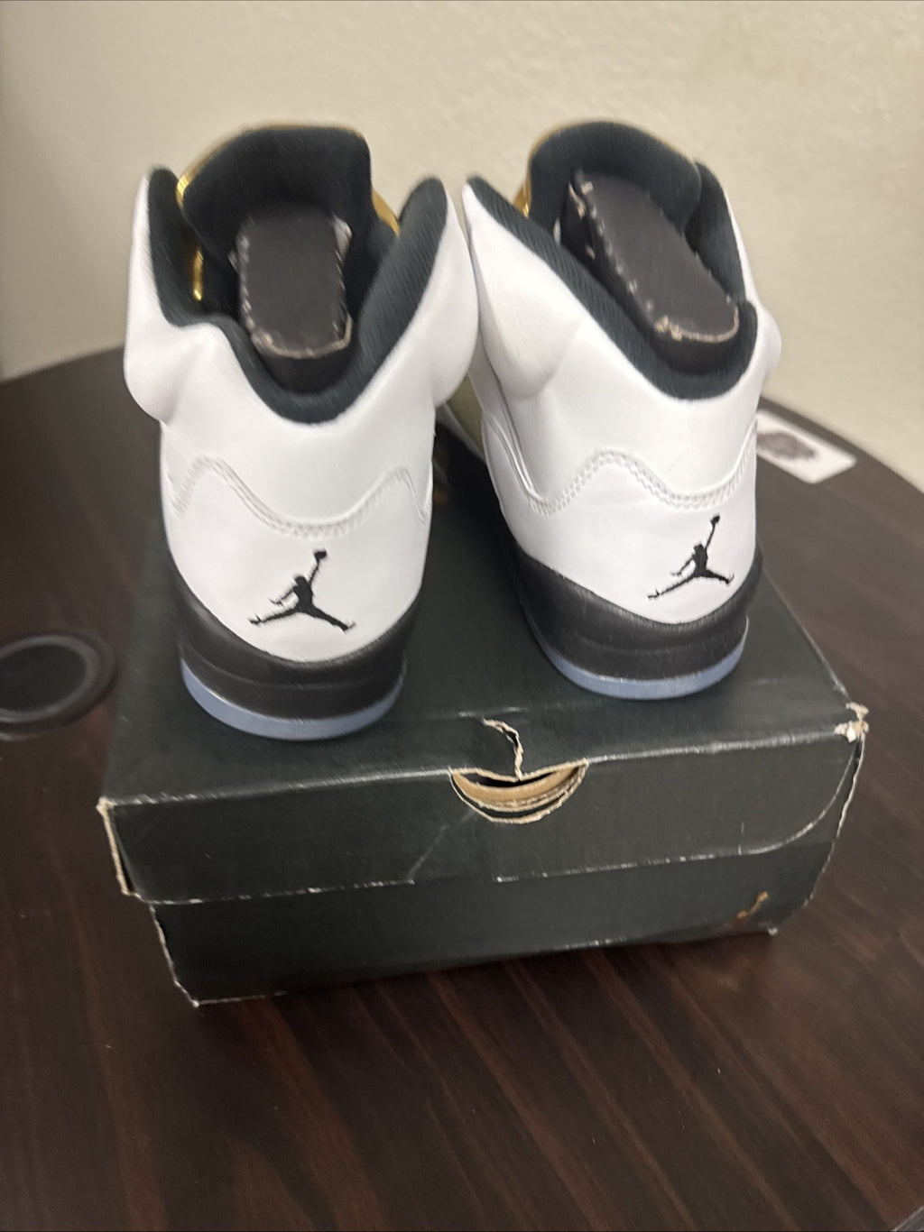 5y - Nike Air Jordan 5 V Retro Olympic 2016 440888-133 Gold