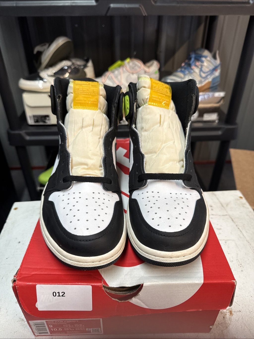 Size 10.5 - Air Jordan 1 Retro High OG Sneakers Volt Gold | Replacement Box