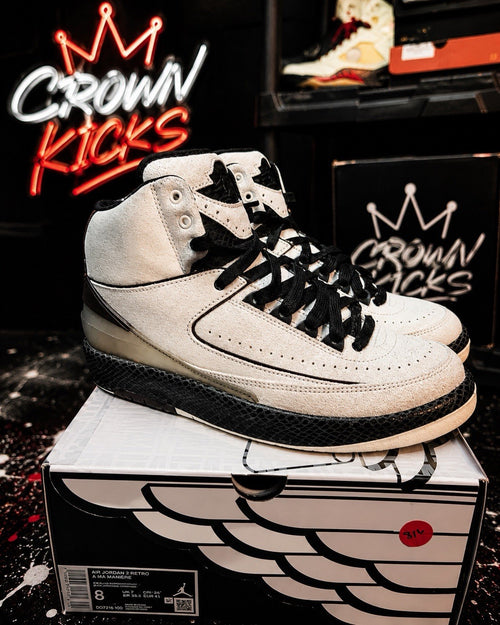 A Ma Maniere Jordan 2 Retro SP Airness Mens 8 DO7216-100 Sail Burgundy