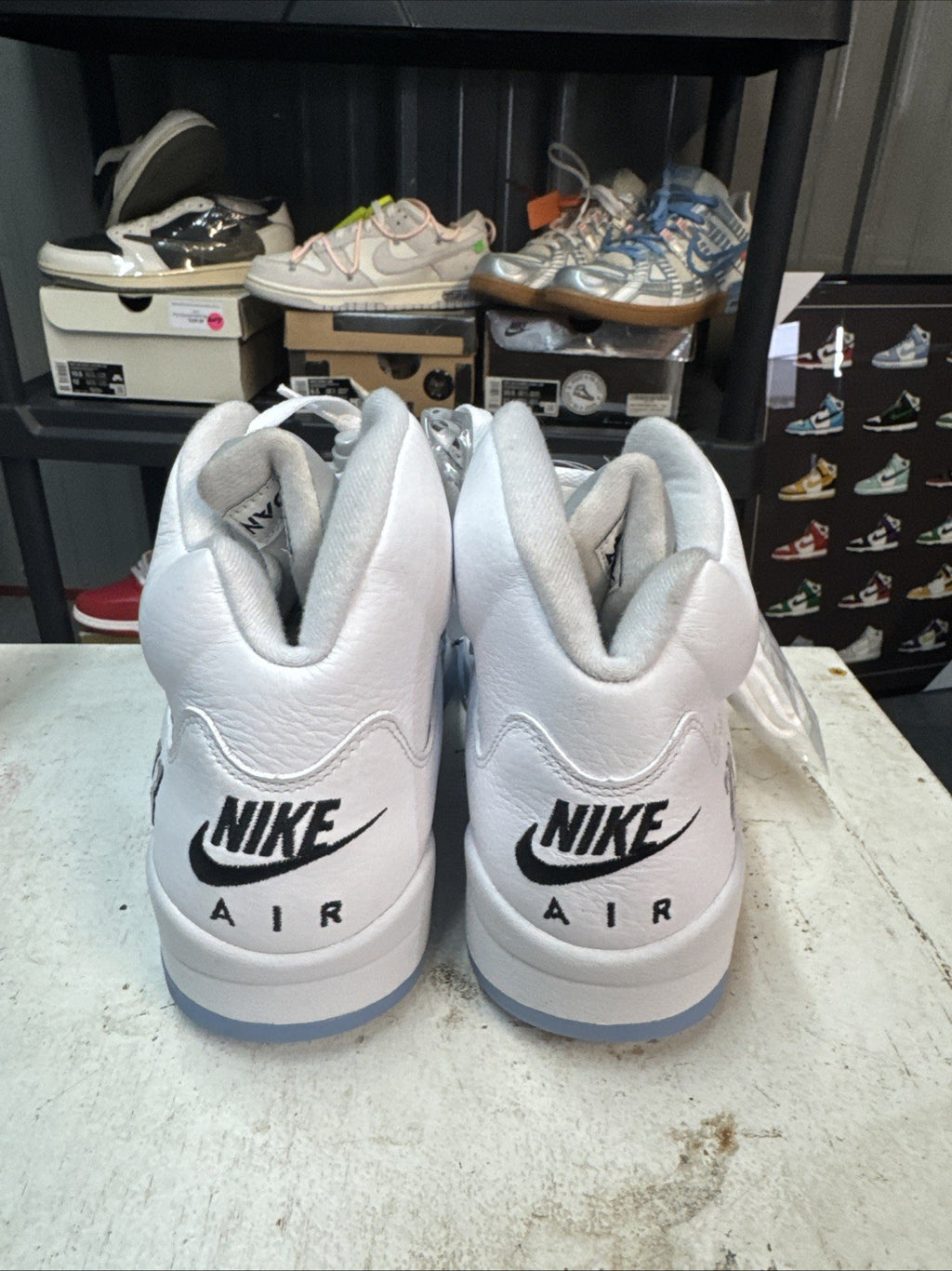 Size 9 - Nike Air Jordan 5 Retro White Metallic Silver 2026 | Replacement Box