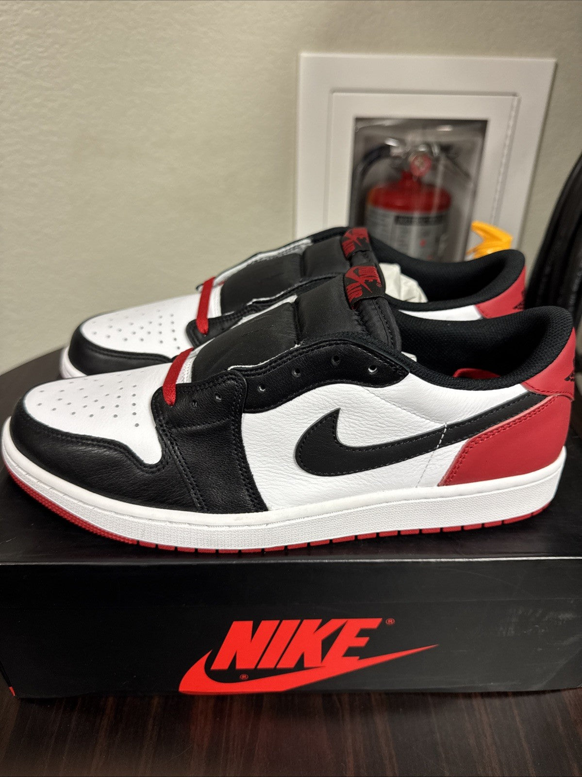 Size 13 - Air Jordan 1 Low OG Black Toe CZ0790-106 GS