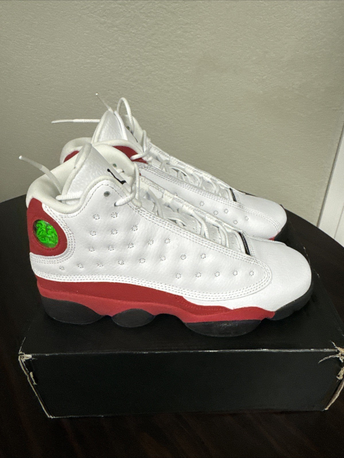 Size 5y - AIR JORDAN 13 RETRO WHITE/BLACK-TRUE RED