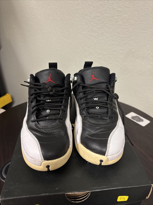 Air Jordan 12 Retro Low Golf Spikes 'Playoffs' Sz 11 Men Black White 308317-004