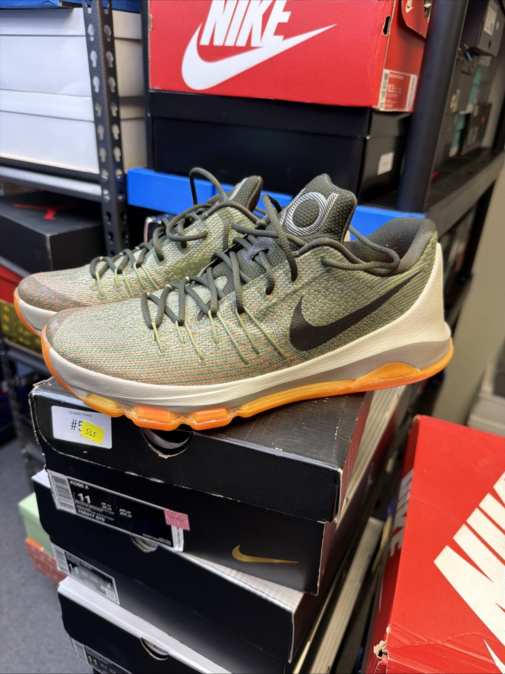 KD 8 "EASY EURO" MEN SIZE 11 NEW GREY SUNSET ORANGE SUPER RARE