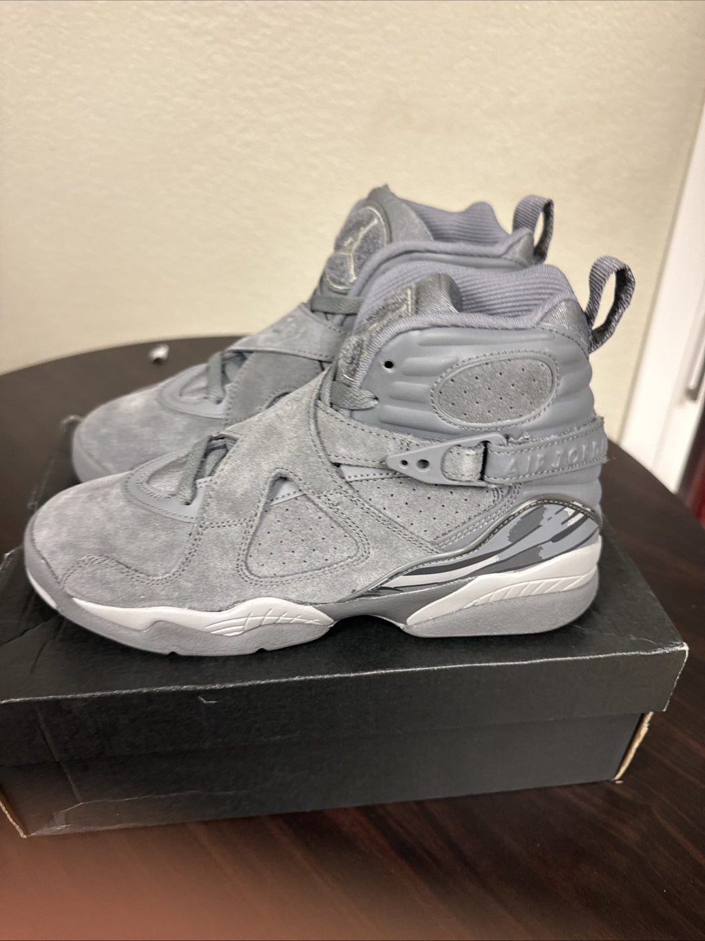 Size 5Y - Nike Air Jordan 8 Retro GS Cool Grey