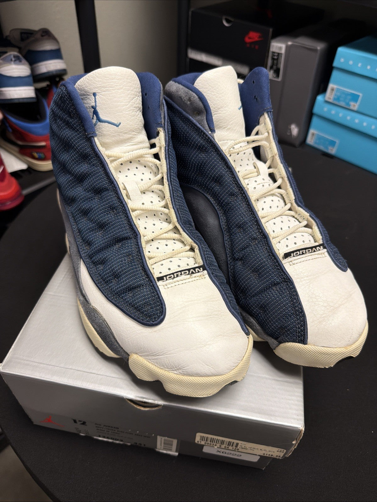 Nike Air Jordan 13 XIII Retro Flint 2005 Blue Grey Size 12 Sneakers 310004-441