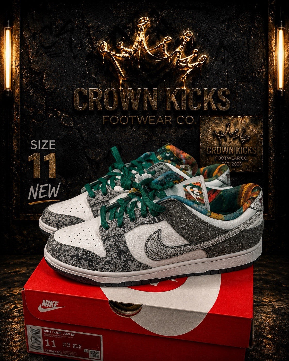 Nike Dunk Low Premium "PHILLY" HF4840-068 Men's size 11 US