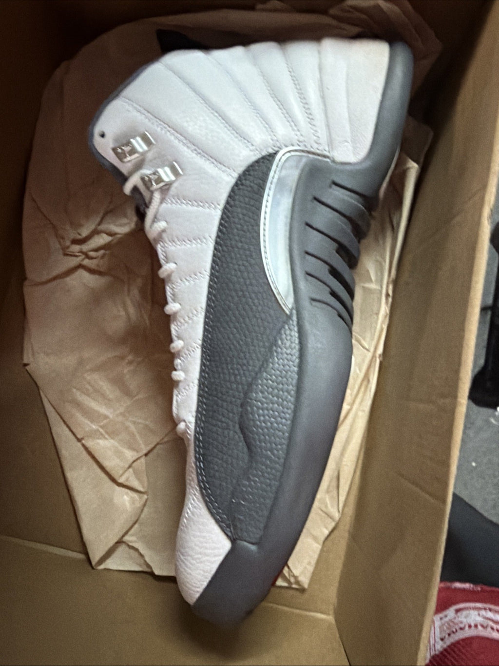 Size 13 - Jordan 12 Retro White Grey 2019