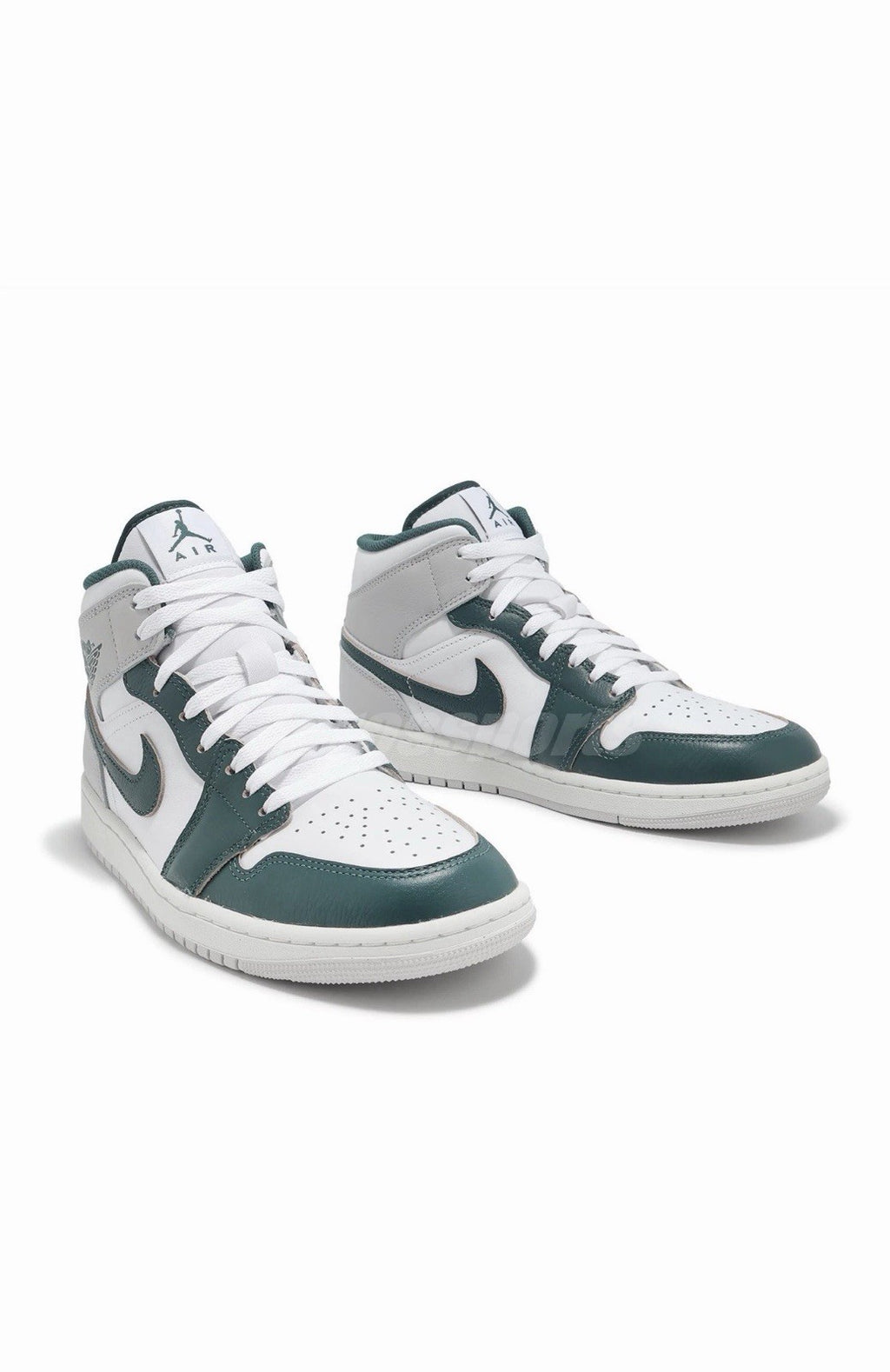 Nike Air Jordan 1 Mid SE White Sail Grey Oxidized Green Men Casual FQ7720-103