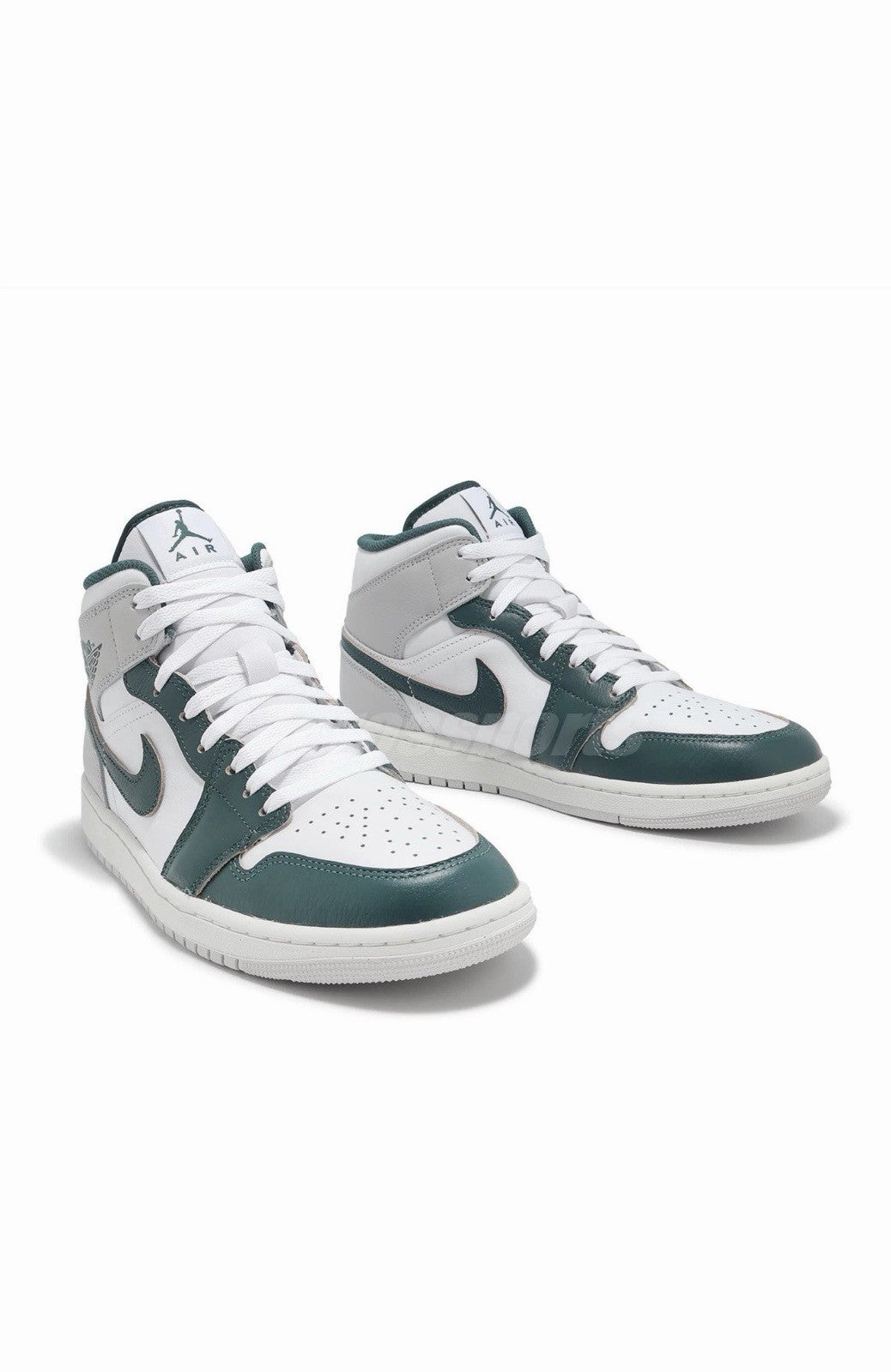 Nike Air Jordan 1 Mid SE White Sail Grey Oxidized Green Men Casual FQ7720-103